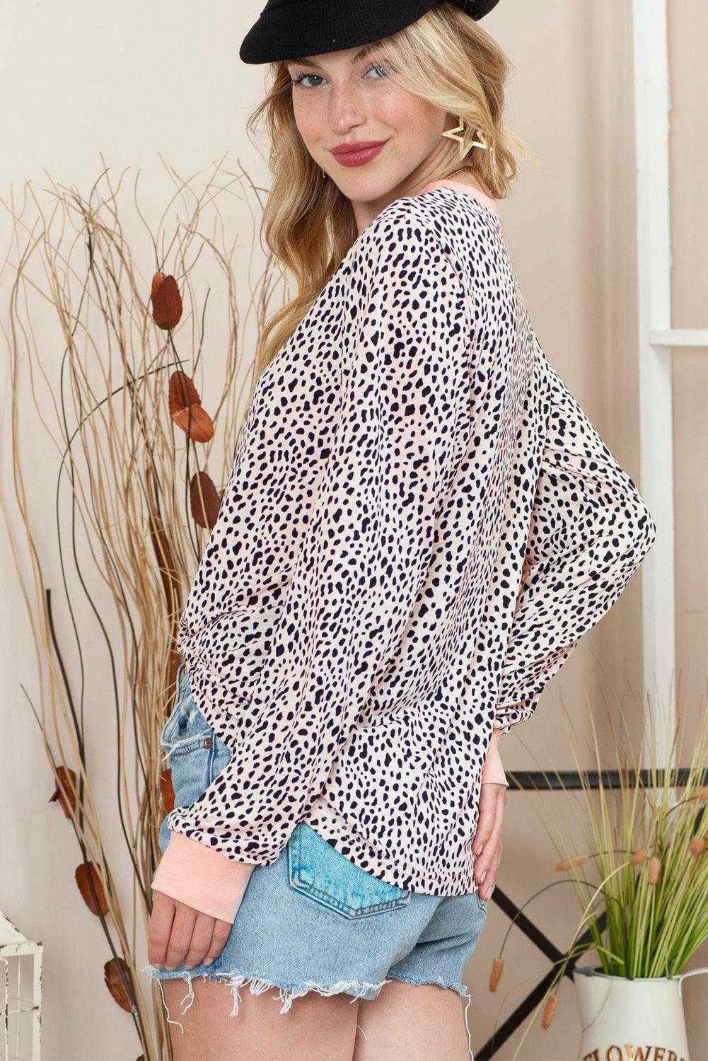 The Spotted Long Sleeve Top 