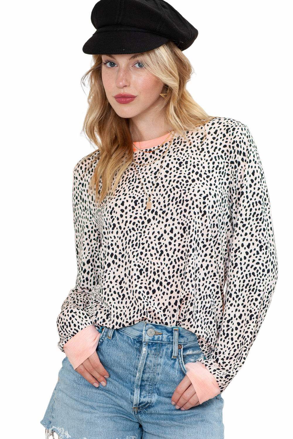 The Spotted Long Sleeve Top 