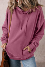 Valerian Kangaroo Pocket Drawstring Oversized Hoodie 