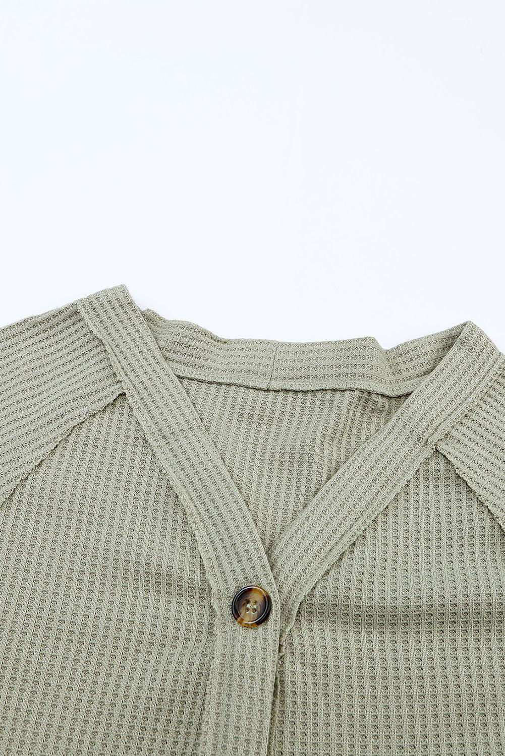 Waffle Knit Cardigan 