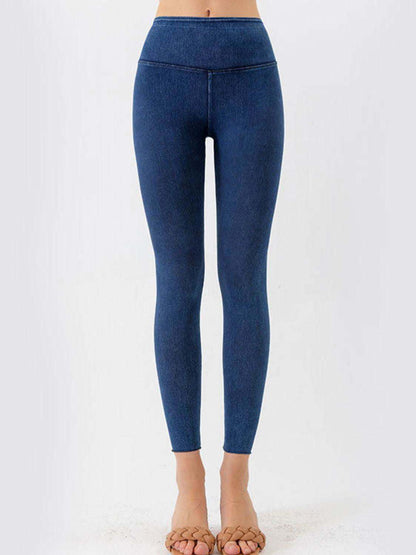 Wide Waistband Cropped Jeans 