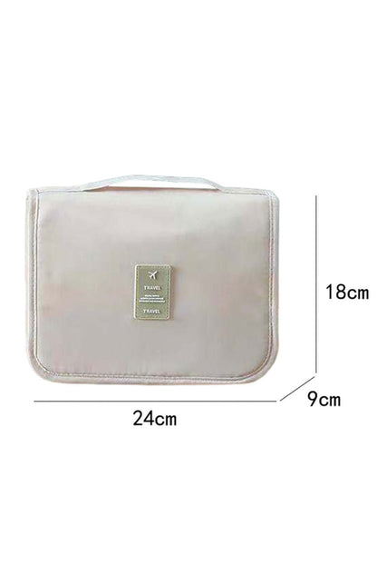 Apricot Multi - functional Make Up Organizer Travel Toiletry Bag - Vesteeto