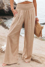 Waistband Wide Leg Pants 