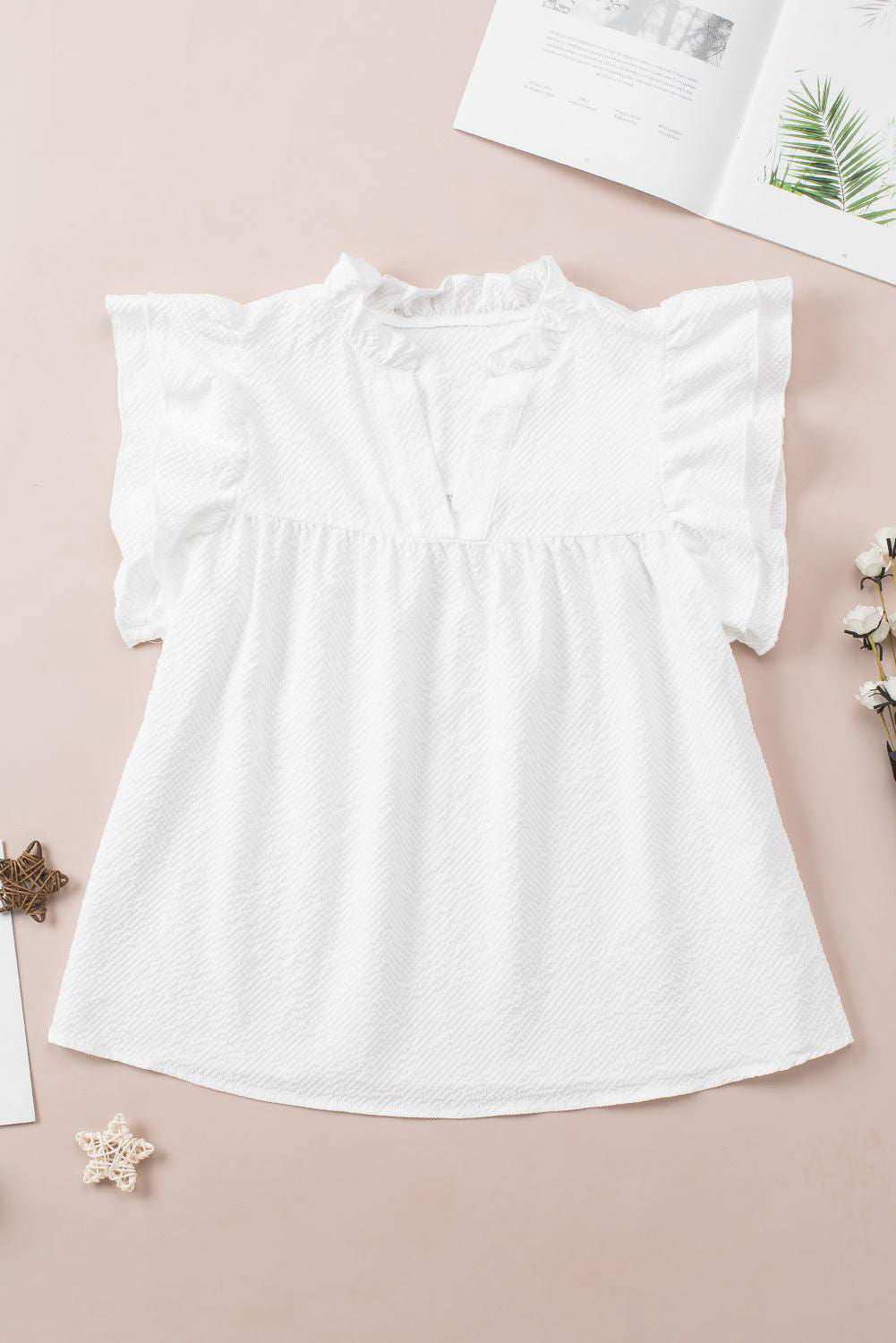 Basic Ruffles Blouse - Vesteeto