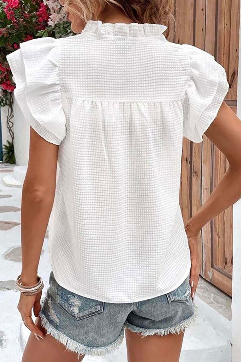 Basic Ruffles Blouse - Vesteeto