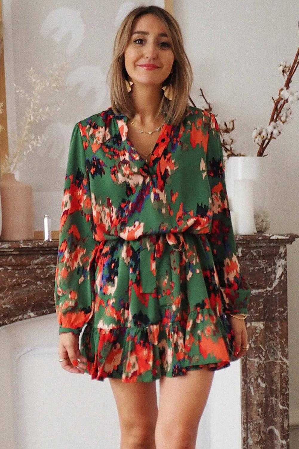 Flounce Hem Dress 