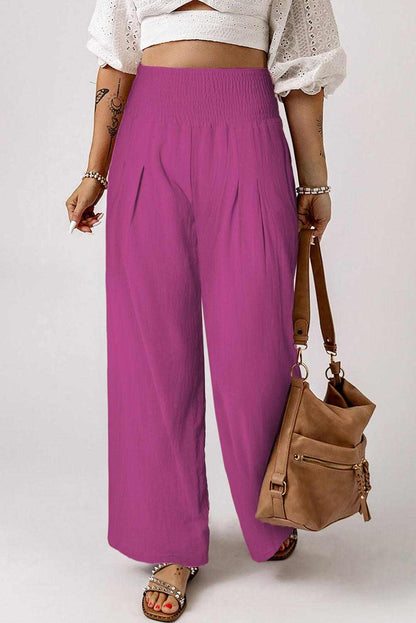 Waistband Wide Leg Pants 