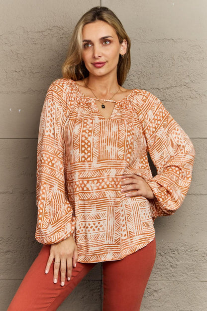 HEYSON Just For You Full Size Aztec Tunic Top - Vesteeto