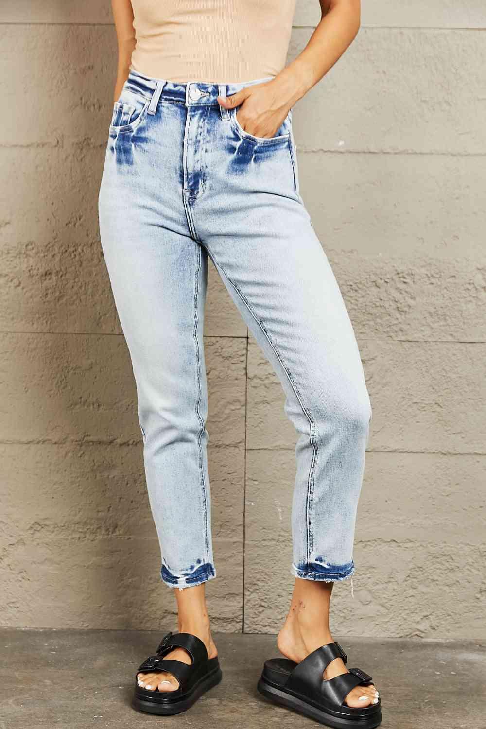 BAYEAS High Waisted Accent Skinny Jeans - Vesteeto