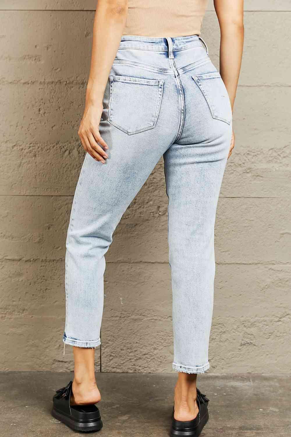 BAYEAS High Waisted Accent Skinny Jeans - Vesteeto