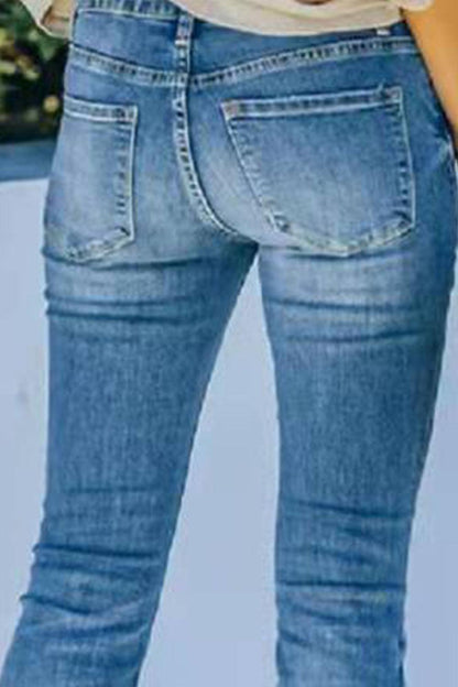 Wide Leg Long Jeans - Vesteeto
